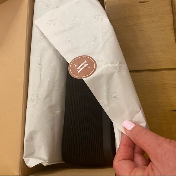 Vivaia Women’s Mabel Black Flat Slip On Square Toe New Size 44EU,approx 12.5-13 - Picture 10 of 11